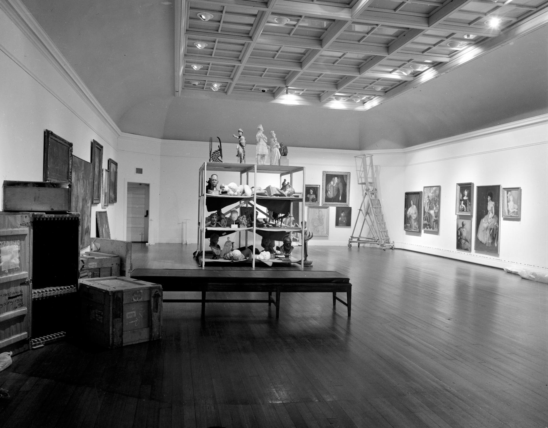 Installation photograph of Raid the Icebox 1 with Andy Warhol, RISD Museum, 1970. Courtesy of RISD Archives.