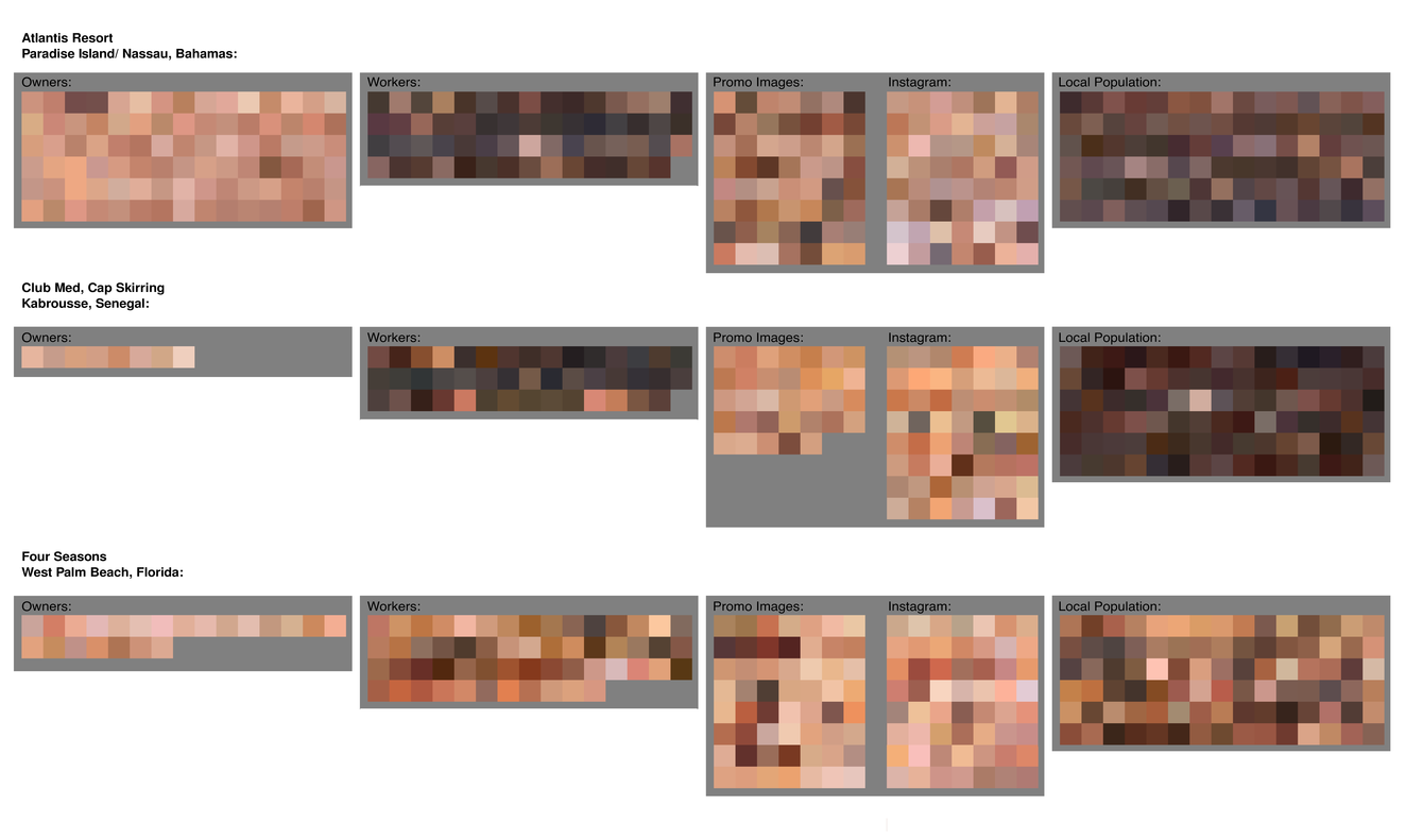 A grid of twelve pixelated rectangles