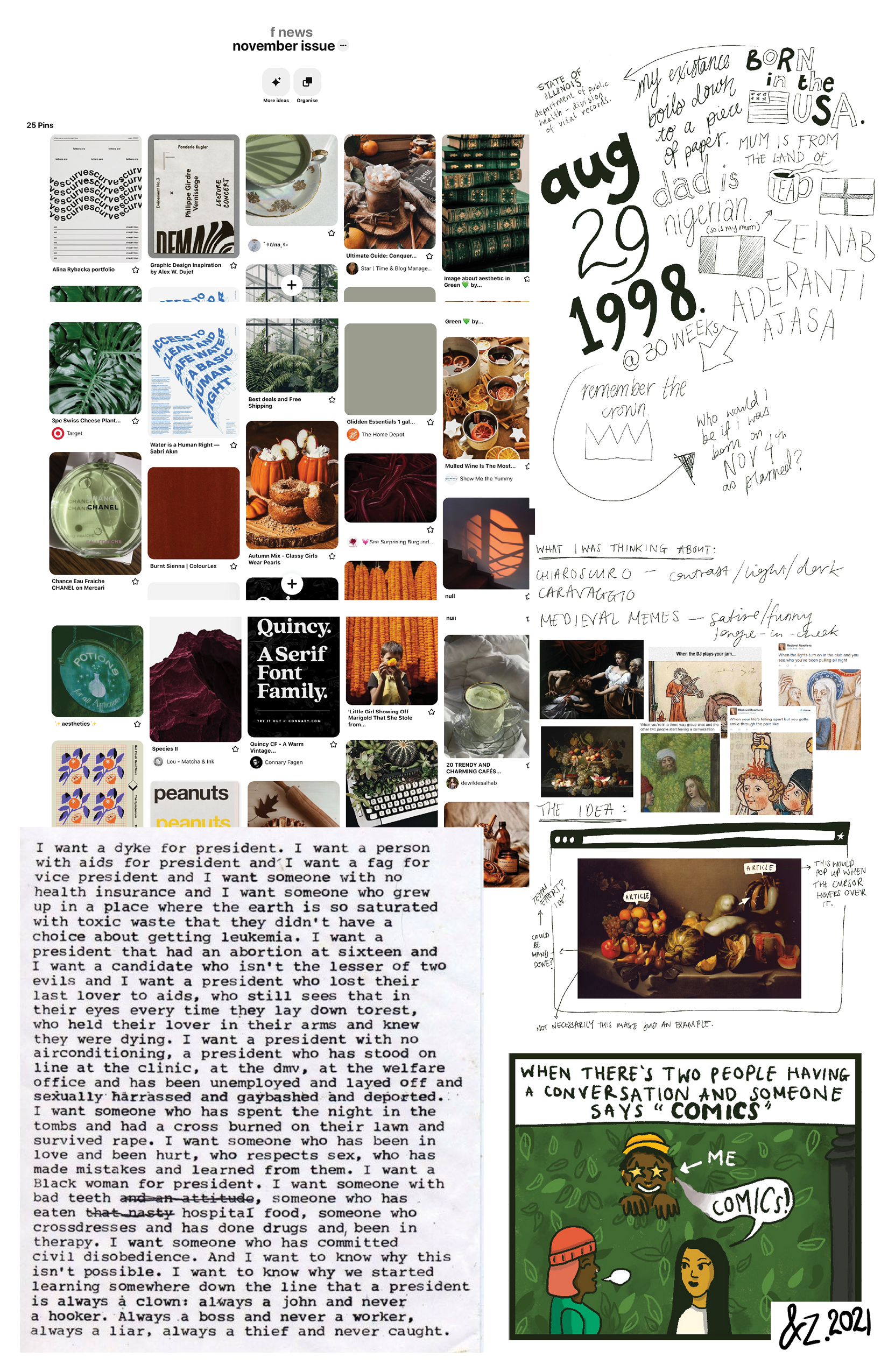 Zeinab Ajasa sketchbook