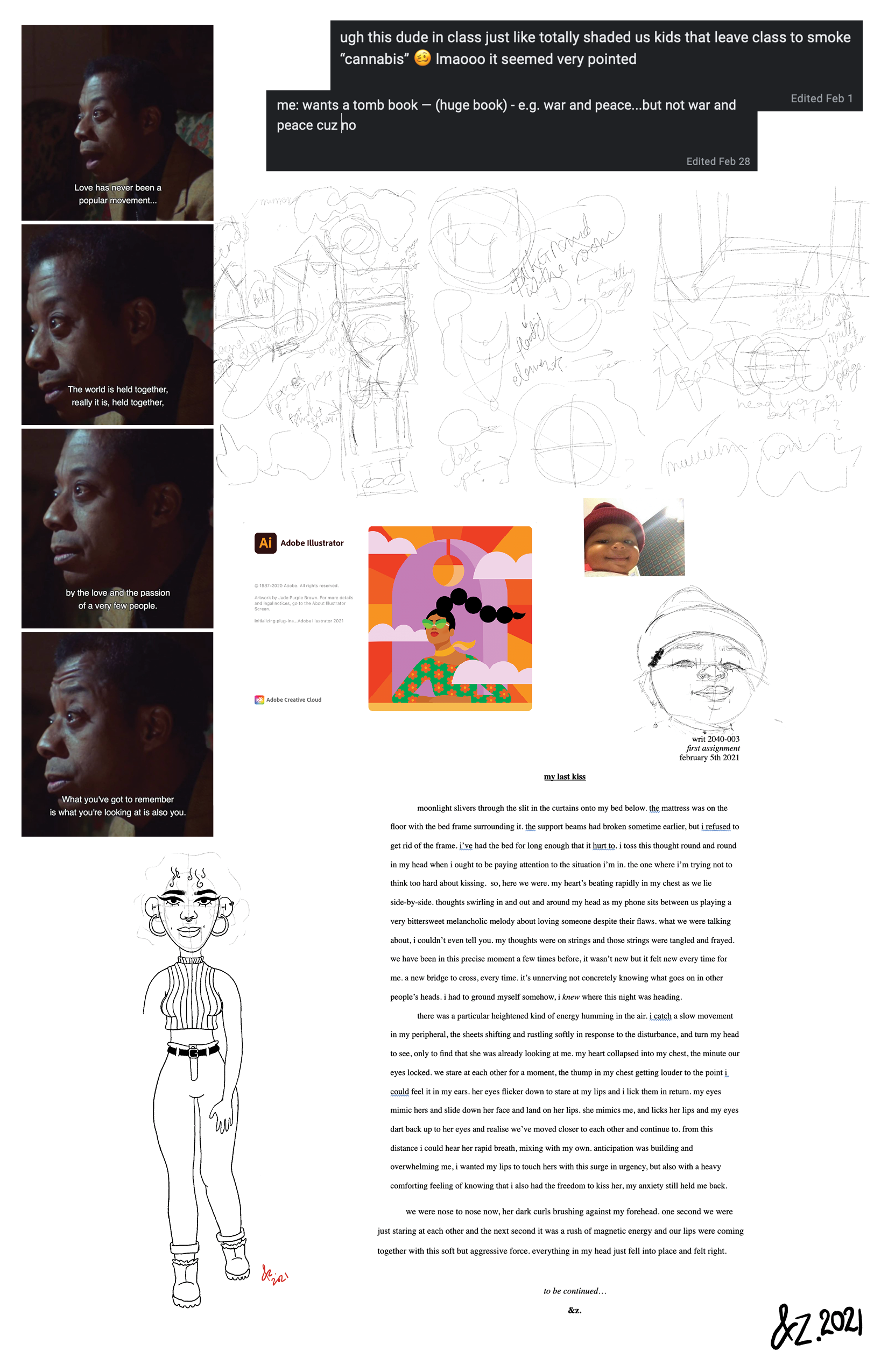 Zeinab Ajasa sketchbook