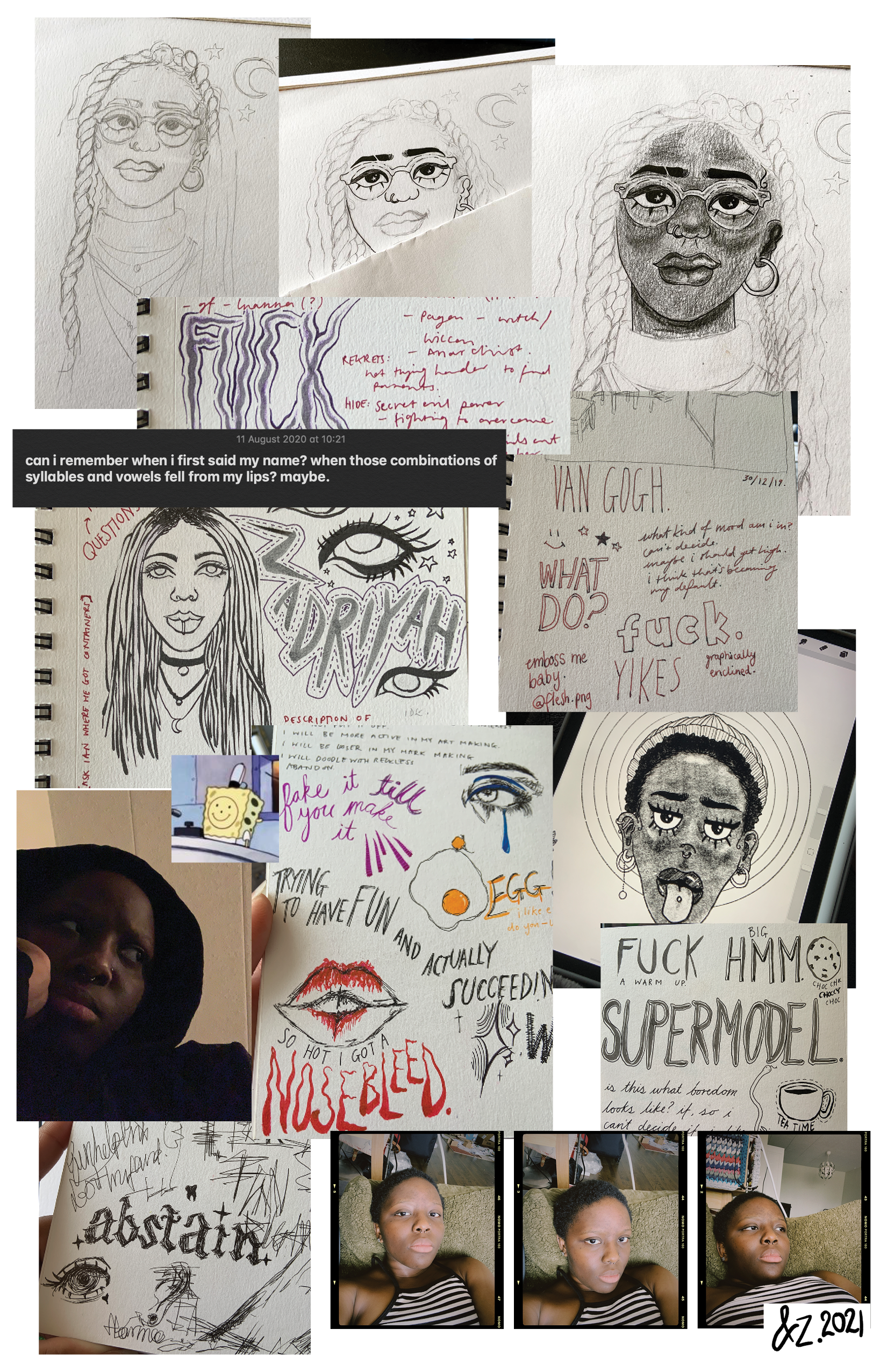 Zeinab Ajasa sketchbook