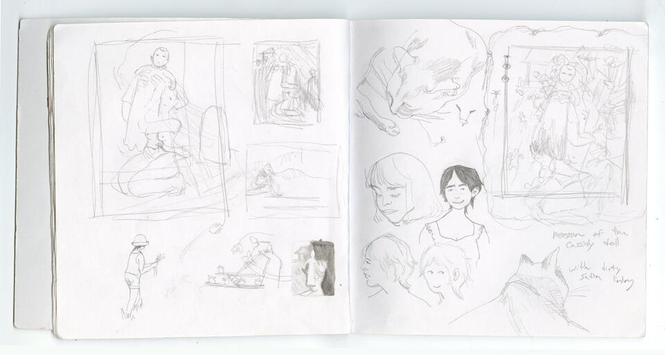 A page out of artist Cassidy Argo's sketchbook from June 2020