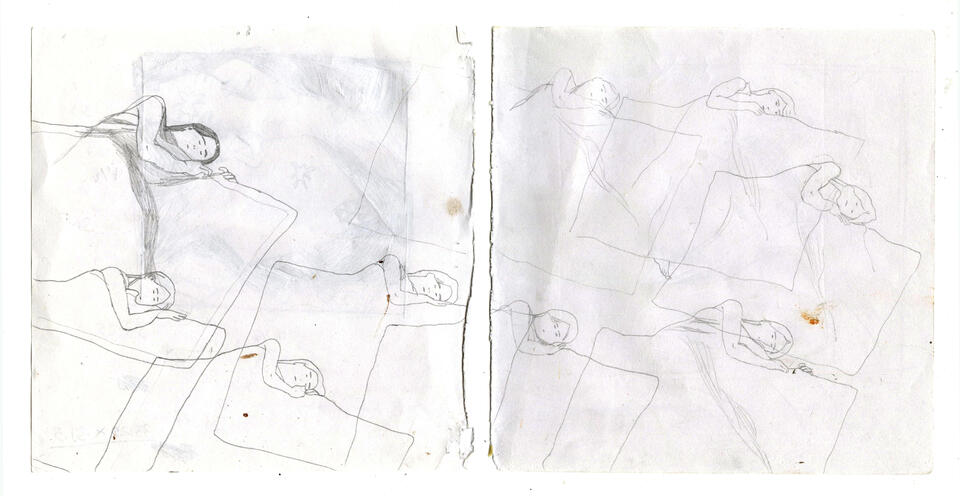 A page out of artist Cassidy Argo's sketchbook from September 2020