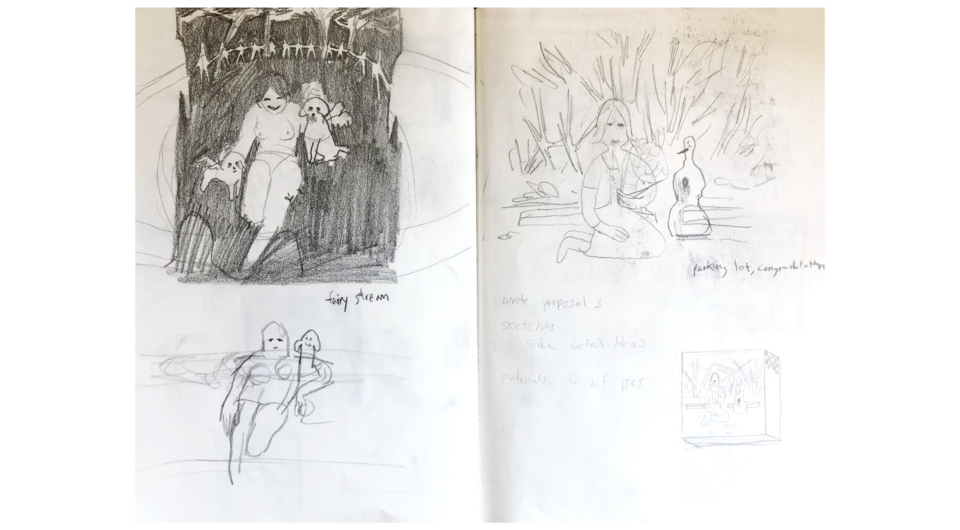 Sketchbook page from Cassidy Agro's sketchbook