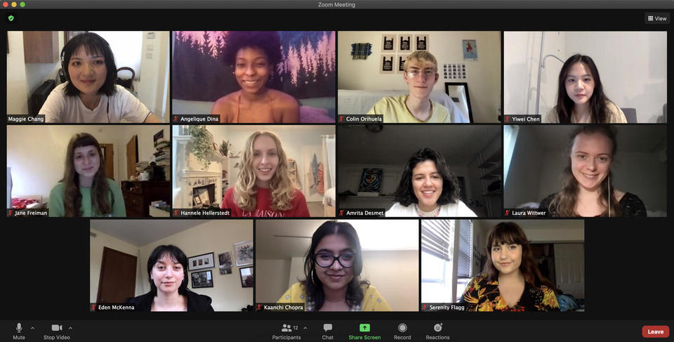 Screenshot of a Zoom meeting.