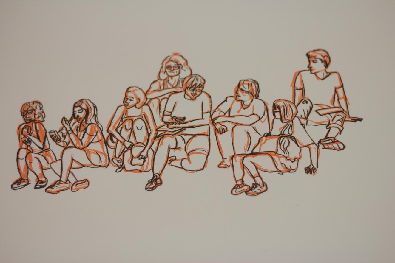 drawing of the teens