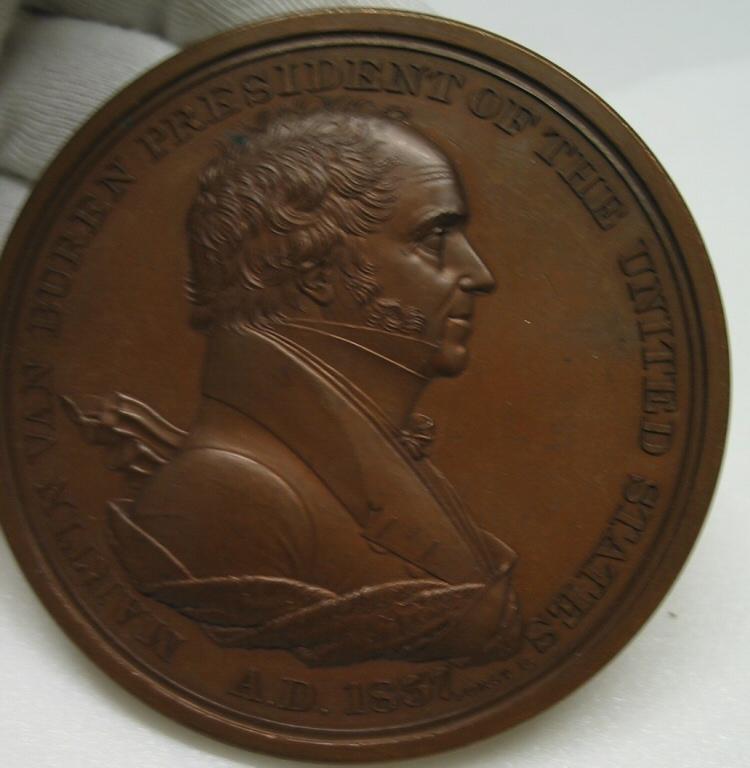 Martin Van Buren Indian Peace Medal RISD Museum