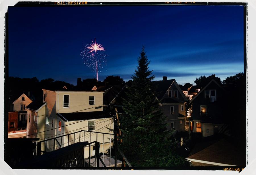 Unexpected Fireworks over Somerville, Massachusetts RISD Museum