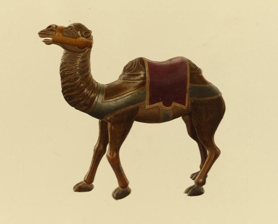 paper cut-out camel | RISD Museum