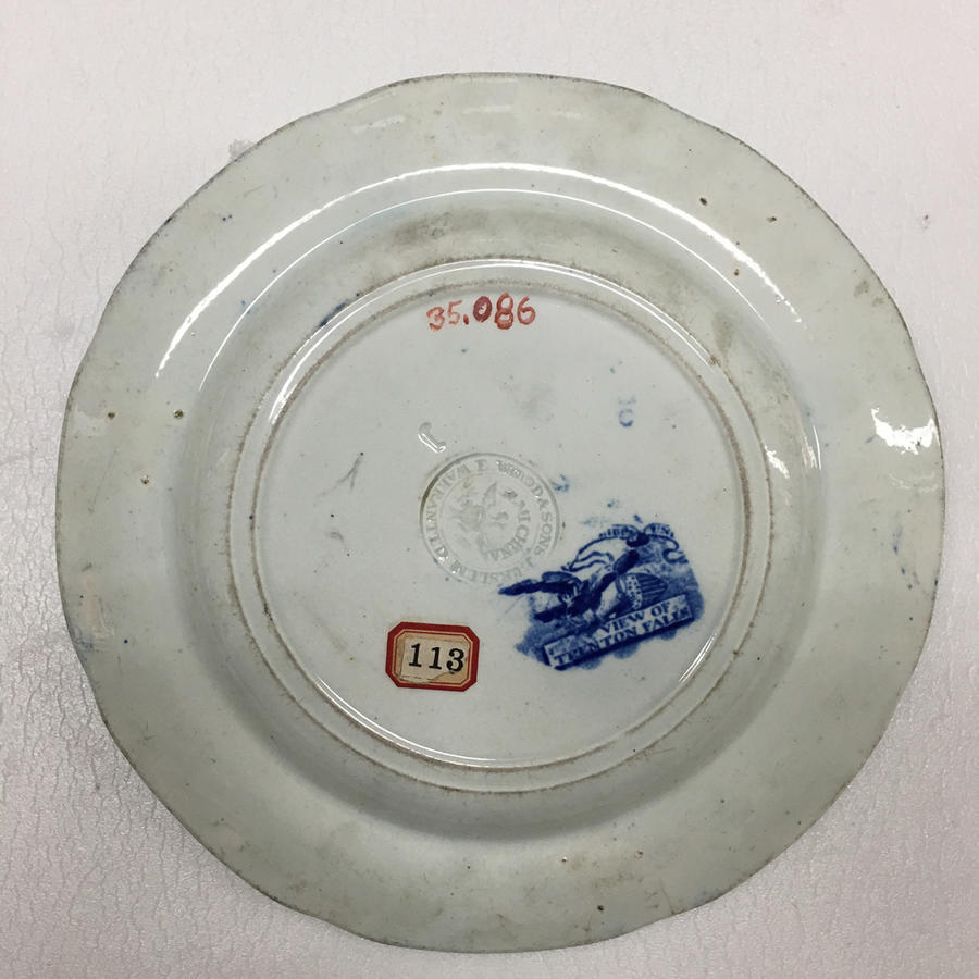 View of Trenton Falls, New Jersey Plate RISD Museum