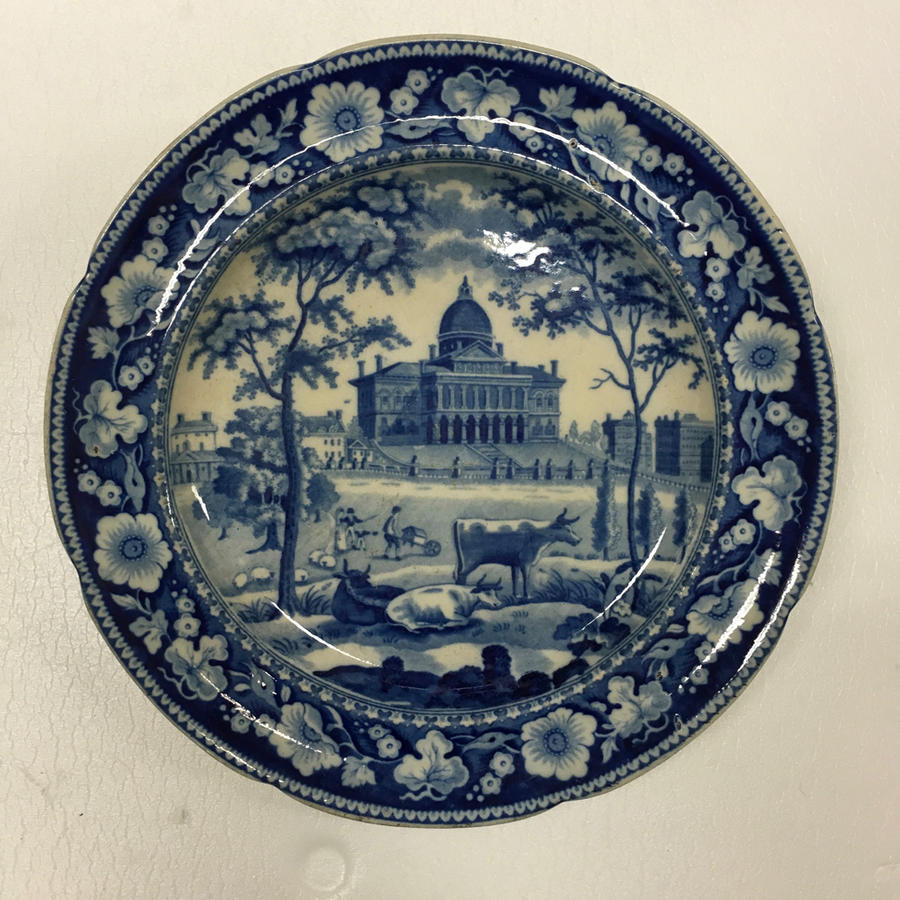 Boston, State House Plate RISD Museum