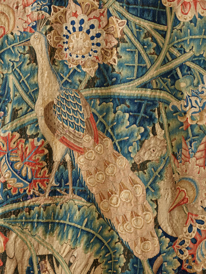 Large Leaf Verdure Tapestry with Animals and Birds | RISD Museum