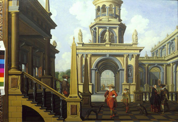 Architectural Scene: A Palace Court | RISD Museum