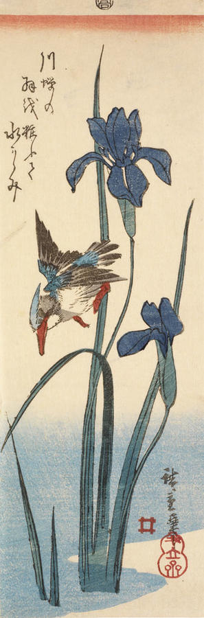 Kingfisher and Iris (Hanashobu ni kawasemi) | RISD Museum