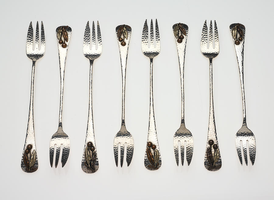 Antique Hammered & Applied Cocktail Fork RISD Museum